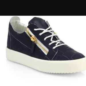 Blue Giuseppe Zanotti Croc Sneakers 38
